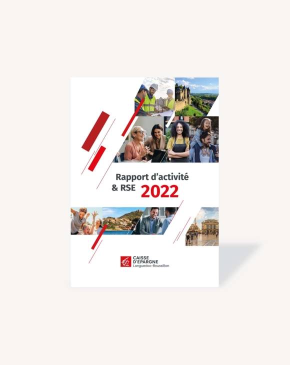 Couverture Rapport d'activité 202 2 Caisse d'Epargne Languedoc-Roussillon