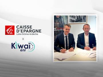 Signature of the partnership between Kiwaï and Caisse d'Epargne Loire Drome Ardèche