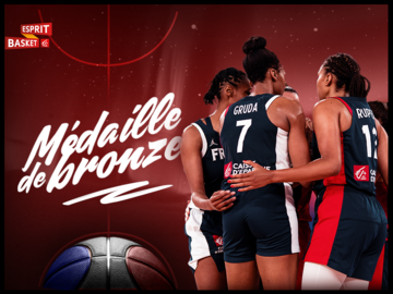 Photo de L'équipe de France à l’EuroBasket féminin 2023