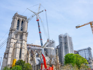 Photo du chantier de Notre-Dame de Paris