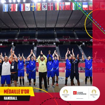 Tokyo 2020 : médaille olympique pour les handballeurs français