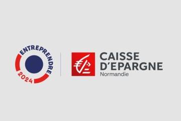 Double logos : Entreprendre 2024 & Caisse d'Epargne Normandie